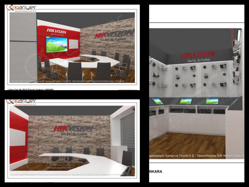 20180926 KLJ ahsap stand ankara hikvision showroom