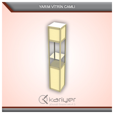 fuar ekstra extra vitrin yarim camli